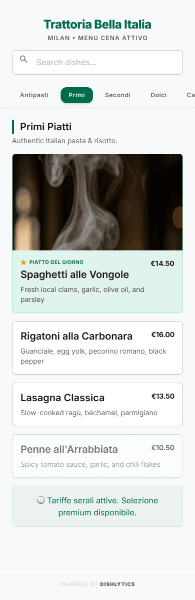 Menu Adaptive