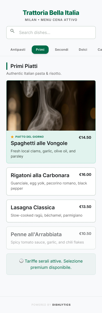 Menu Adaptive